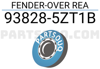Nissan 938285ZT1B FENDER-OVER REA