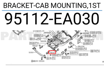 Nissan 95112EA030 BRACKET-CAB MOUNTING,1ST