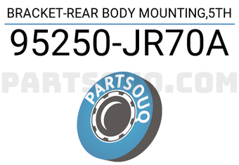 Nissan 95250JR70A BRACKET-REAR BODY MOUNTING,5TH