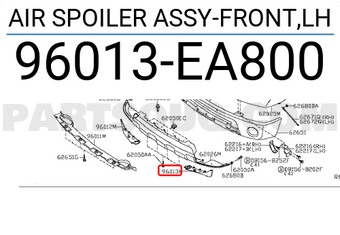 Nissan 96013EA800 AIR SPOILER ASSY-FRONT,LH
