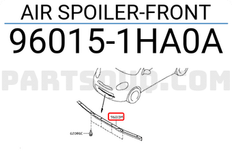 Nissan 960151HA0A AIR SPOILER-FRONT