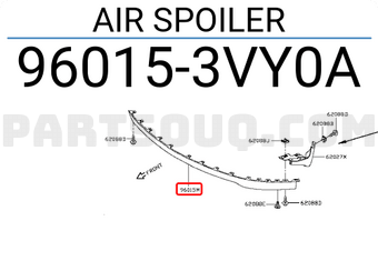 Nissan 960153VY0A AIR SPOILER