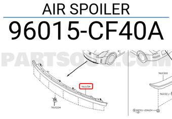 Nissan 96015CF40A AIR SPOILER