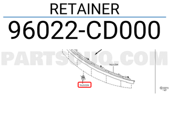 Nissan 96022CD000 RETAINER