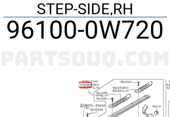 Nissan 961000W720 STEP-SIDE,RH