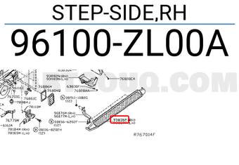 Nissan 96100ZL00A STEP-SIDE,RH