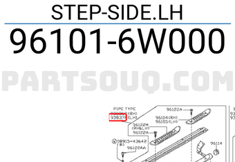 Nissan 961016W000 STEP-SIDE.LH