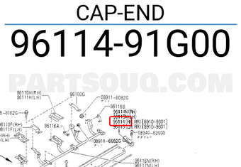 Nissan 9611491G00 CAP-END