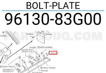 Nissan 9613083G00 BOLT-PLATE