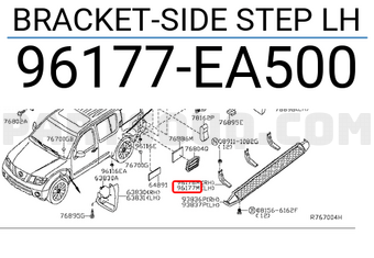 Nissan 96177EA500 BRACKET-SIDE STEP LH