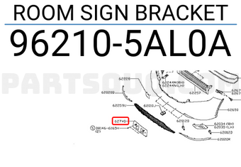 Nissan 962105AL0A ROOM SIGN BRACKET