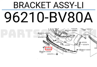 Nissan 96210BV80A BRACKET ASSY-LI
