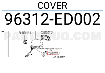 Nissan 96312ED002 COVER