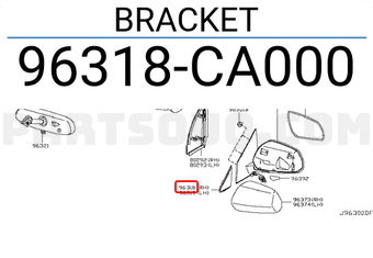 Nissan 96318CA000 BRACKET
