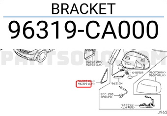 Nissan 96319CA000 BRACKET
