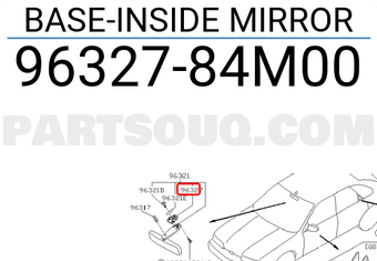 Nissan 9632784M00 BASE-INSIDE MIRROR