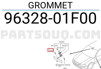 Nissan 9632801F00 GROMMET