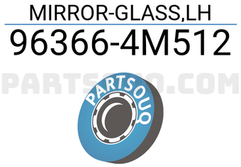Nissan 963664M512 MIRROR-GLASS,LH