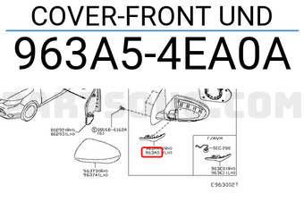 Nissan 963A54EA0A COVER-FRONT UND