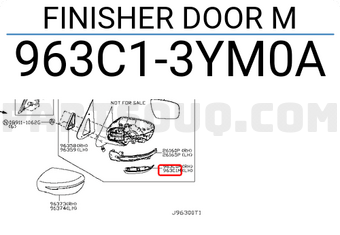 Nissan 963C13YM0A FINISHER DOOR M