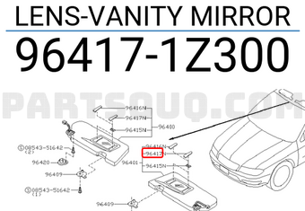 Nissan 964171Z300 LENS-VANITY MIRROR