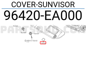 Nissan 96420EA000 COVER-SUNVISOR