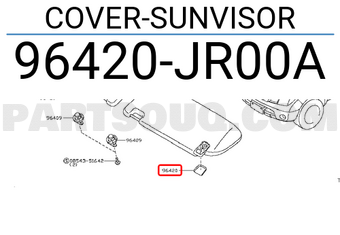 Nissan 96420JR00A COVER-SUNVISOR