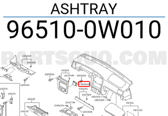 Nissan 965100W010 ASHTRAY