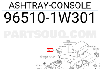 Nissan 965101W301 ASHTRAY-CONSOLE