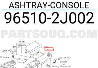 Nissan 965102J002 ASHTRAY-CONSOLE