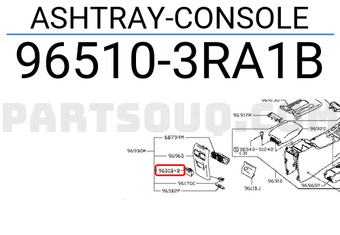 Nissan 965103RA1B ASHTRAY-CONSOLE
