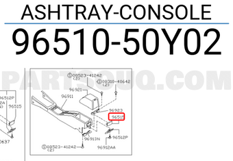 Nissan 9651050Y02 ASHTRAY-CONSOLE