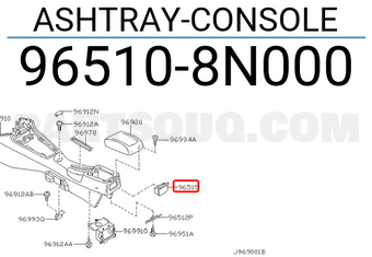Nissan 965108N000 ASHTRAY-CONSOLE