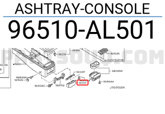 Nissan 96510AL501 ASHTRAY-CONSOLE