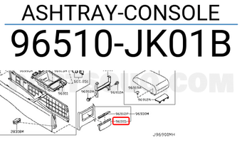 Nissan 96510JK01B ASHTRAY-CONSOLE
