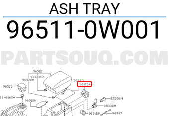 Nissan 965110W001 ASH TRAY