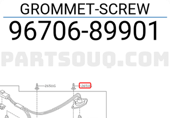 Nissan 9670689901 GROMMET-SCREW