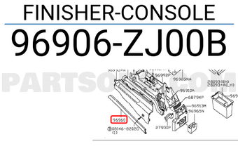 Nissan 96906ZJ00B FINISHER-CONSOLE