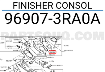 Nissan 969073RA0A FINISHER CONSOL