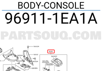 Nissan 969111EA1A BODY-CONSOLE