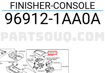 Nissan 969121AA0A FINISHER-CONSOLE