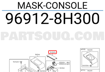Nissan 969128H300 MASK-CONSOLE