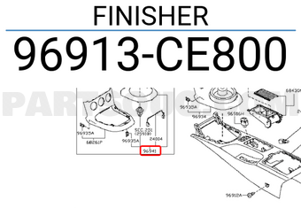 Nissan 96913CE800 FINISHER