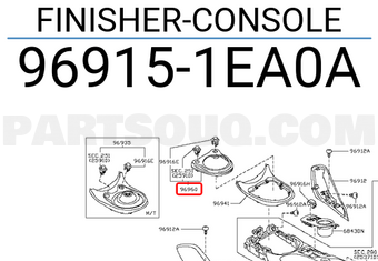 Nissan 969151EA0A FINISHER-CONSOLE