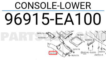 Nissan 96915EA100 CONSOLE-LOWER