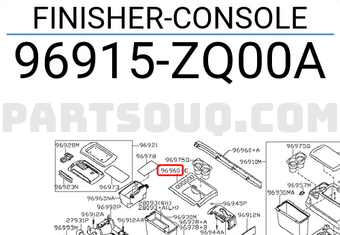 Nissan 96915ZQ00A FINISHER-CONSOLE