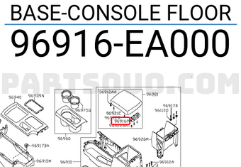Nissan 96916EA000 BASE-CONSOLE FLOOR