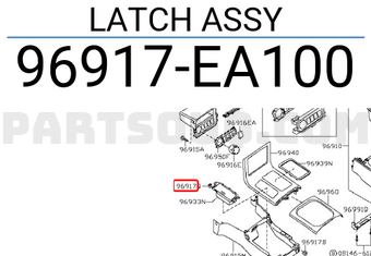 Nissan 96917EA100 LATCH ASSY