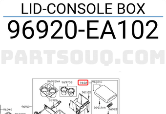 Nissan 96920EA102 LID-CONSOLE BOX