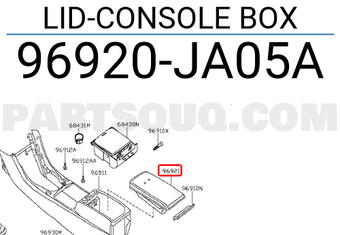 Nissan 96920JA05A LID-CONSOLE BOX